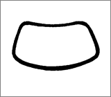 guarnizione parabrezza de luxe 1303